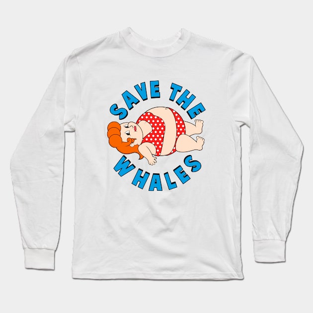 Save the Whales Long Sleeve T-Shirt by Woah_Jonny